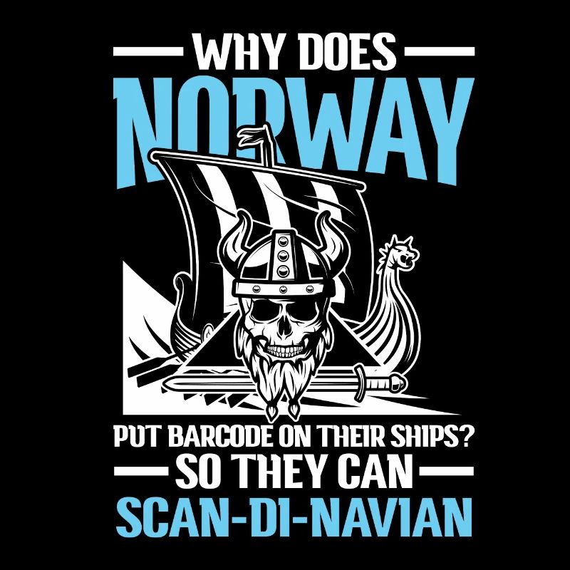 Norway Barcode On Their Ships Scan-Di-Navian