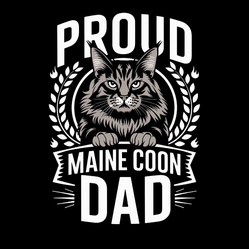 Fier Maine Coon Dad Cat Lover Design