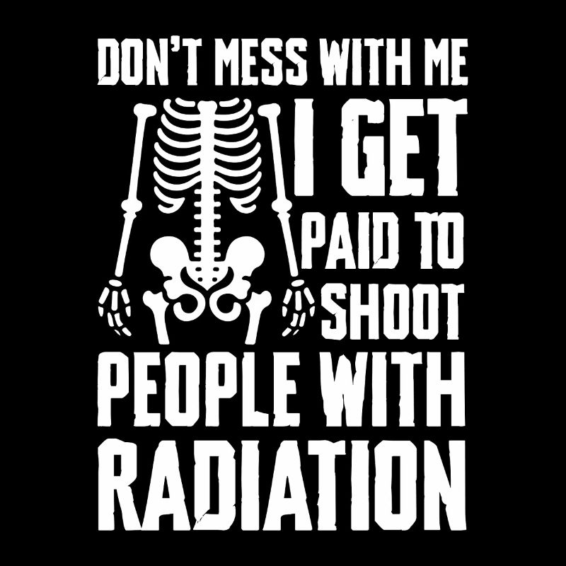 Strahlenexperte Skelett Humor Röntgen