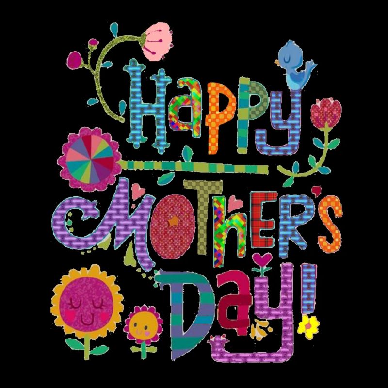 Alles Gute zum Muttertag Buntes Design