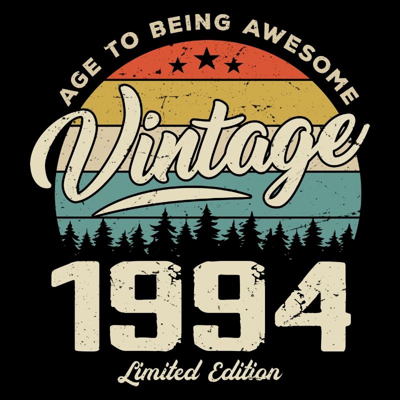 Vintage 1994 Retro Style Anniversary Gift 1994