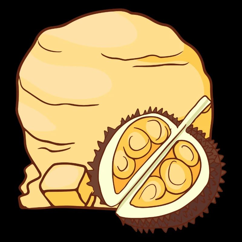 Durian Eis Speiseeis Eiskrem Eiscreme Kugeleis