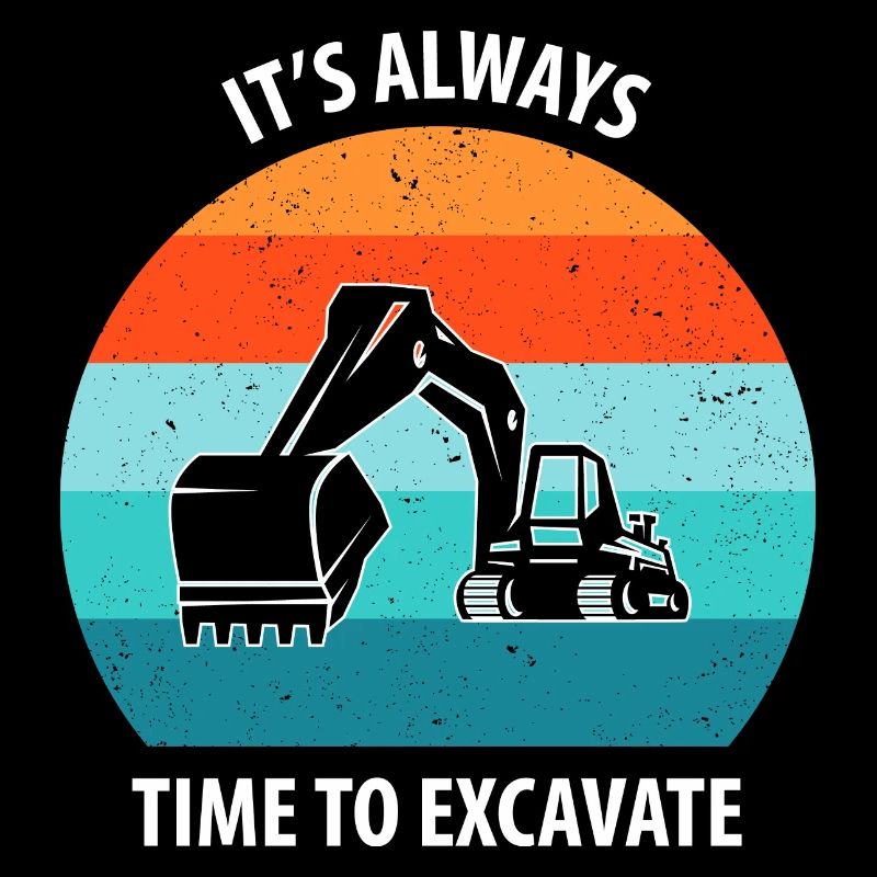 Bagger Baggerfahrer Baggerwagen