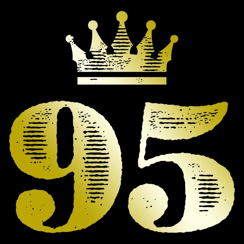 95 Numéro Couronne Or