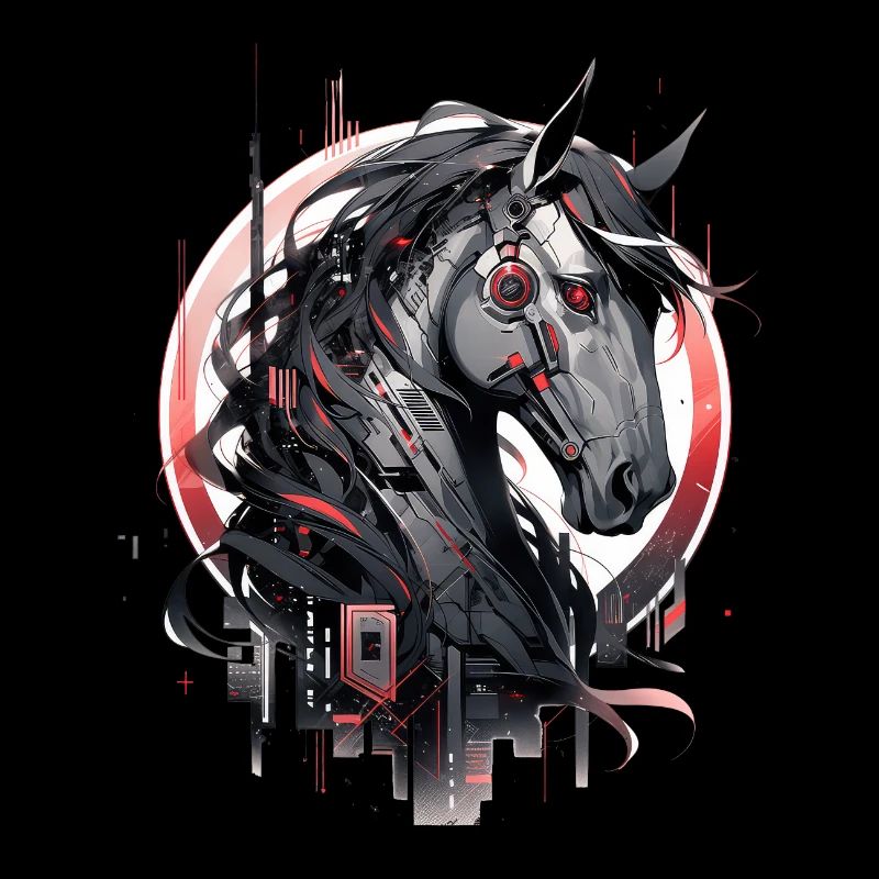 Mecha Tier Tiger Wolf Fuchs Pferd Cyborg