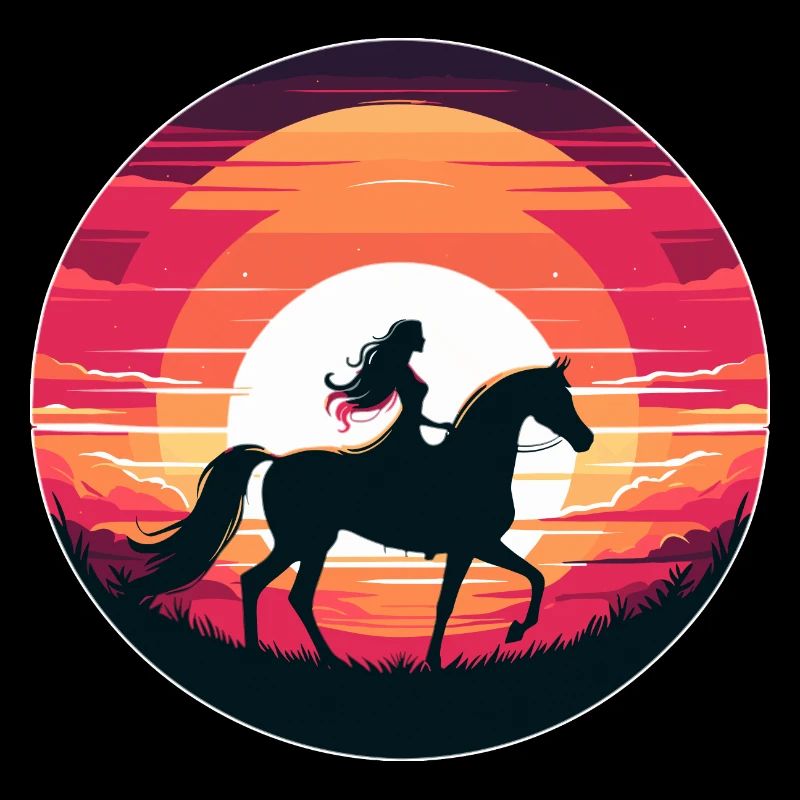 Arabisches Pferd Mädchen