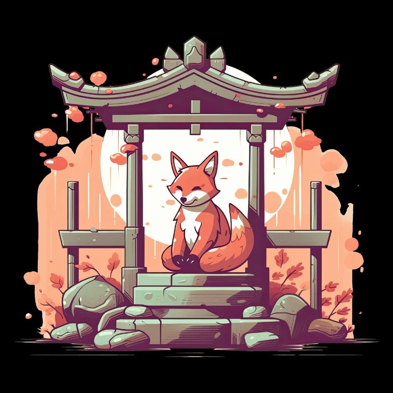 Fuchs Japan Inari Tempel Kami Nippon Shinto