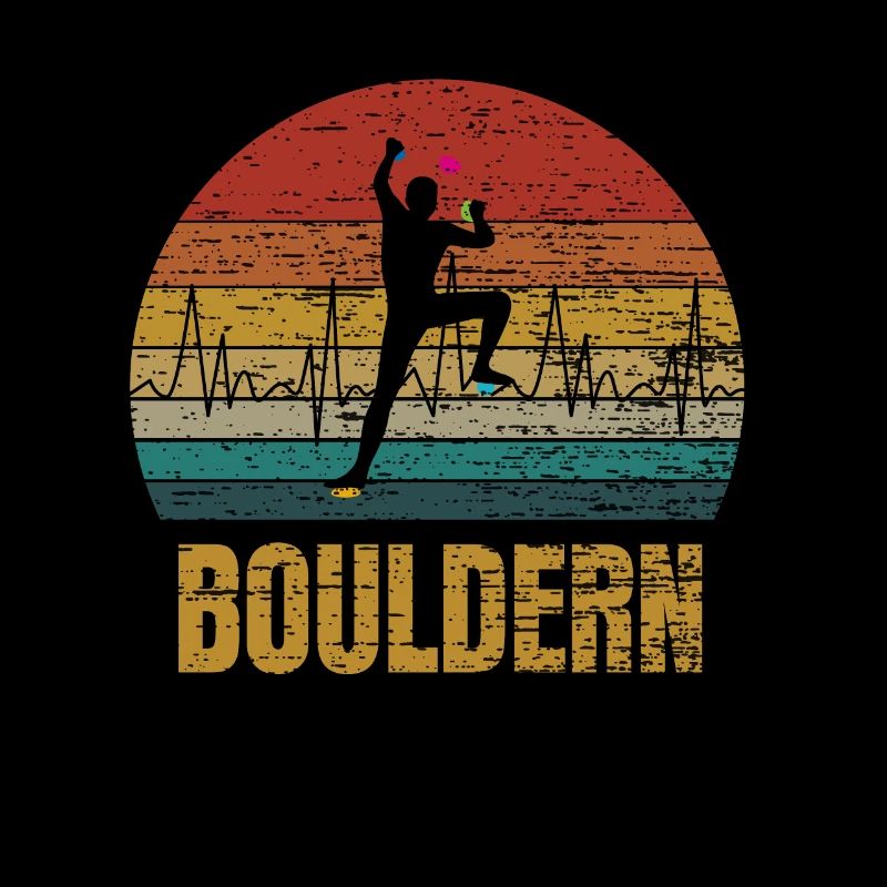 Bouldern Klettern Herzschlag Geschenk