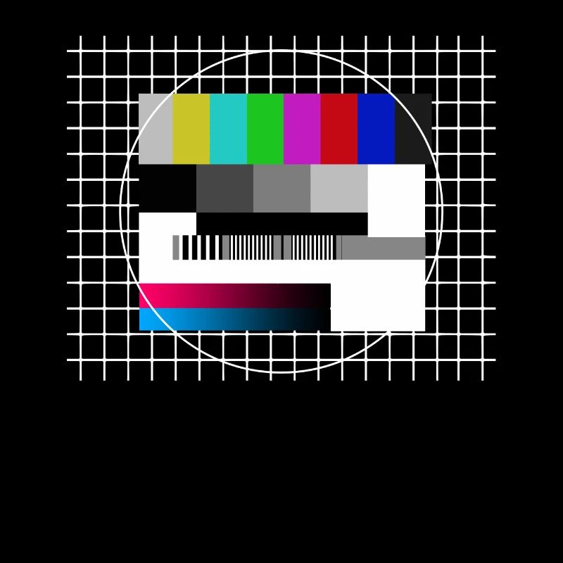Test pattern 90s television TV retro