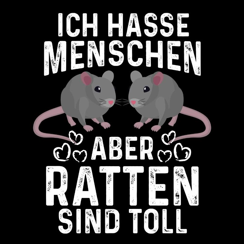 Ratte ich Hasse Menschen Rattenzüchter Geschenk