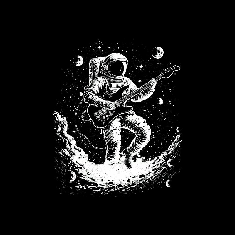 Astronaut Guitar Player