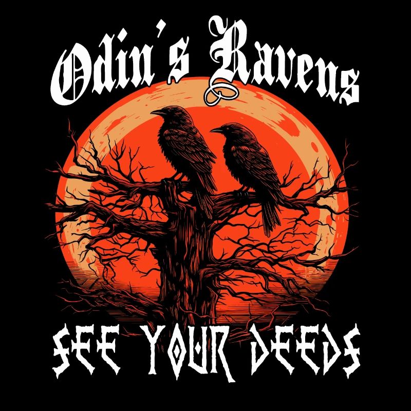 Grimnir | Raben Gott T-Shirt | Hugin und Munin