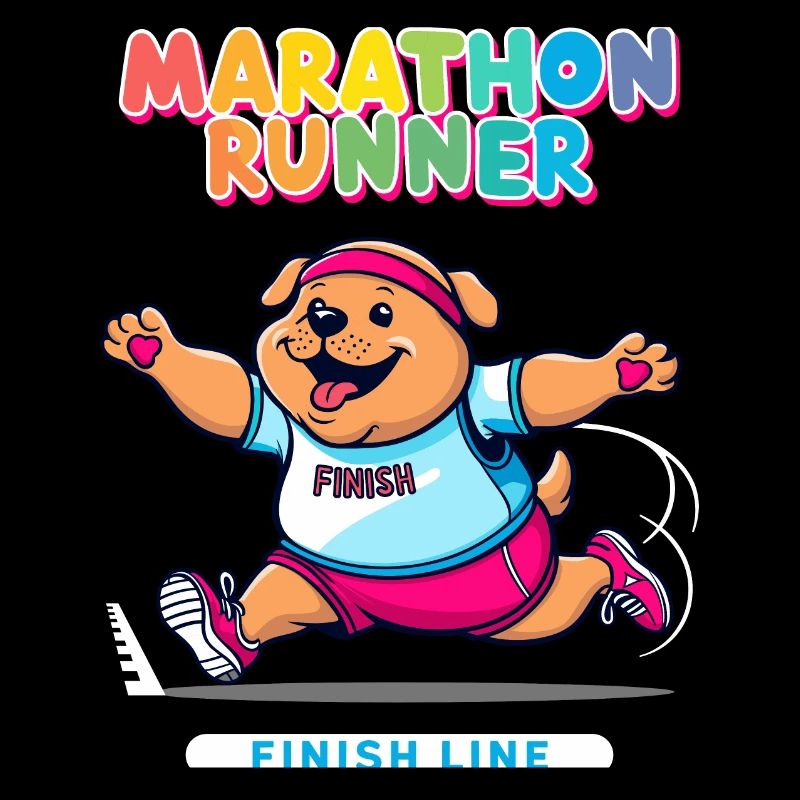 Dog Marathon Runner