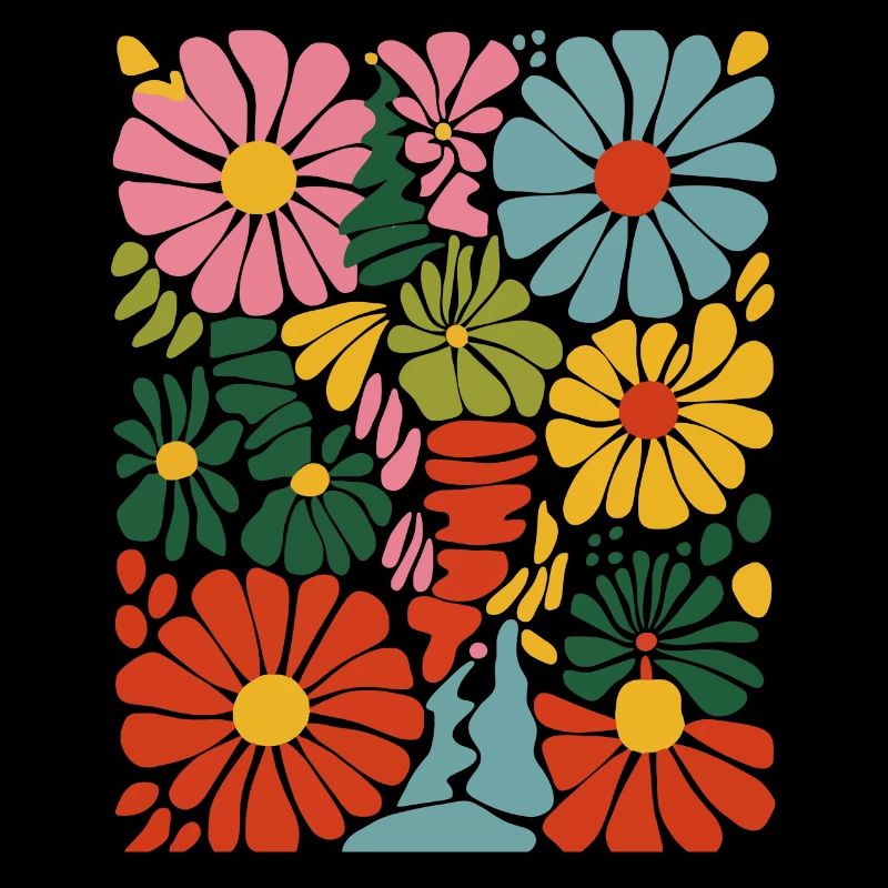 Lebendige blumige Explosion