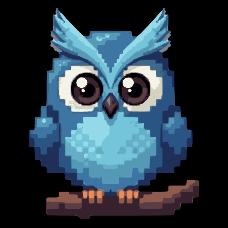 Pixel Owl – Style rétro 8 bits