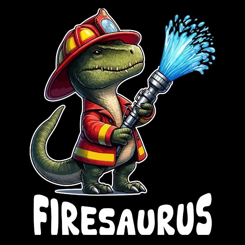Firesaurus Firefighter Mascot