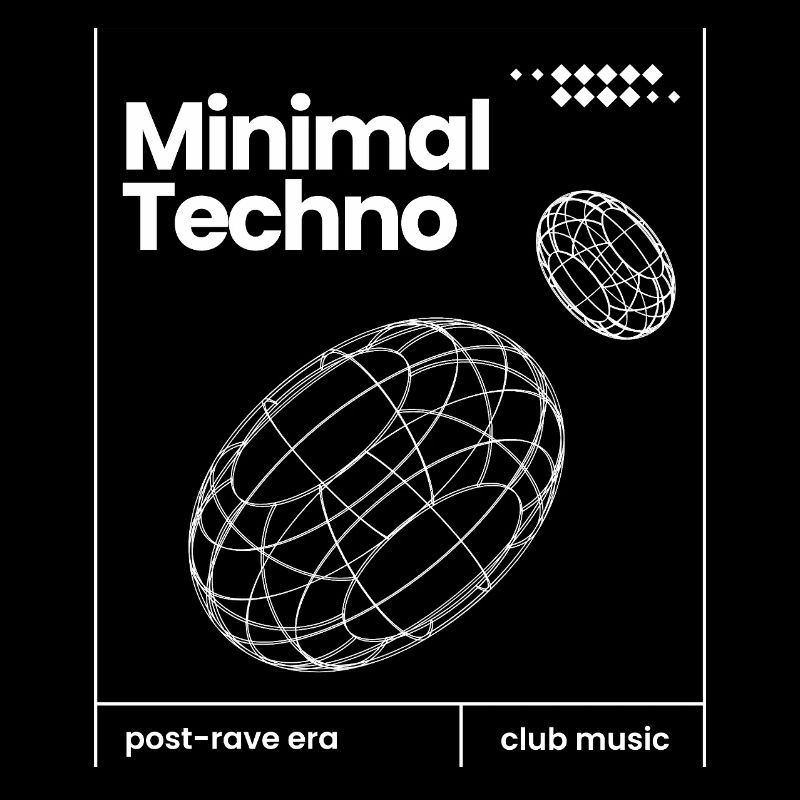 Minimal-Techno-Musik-Sphären-Design