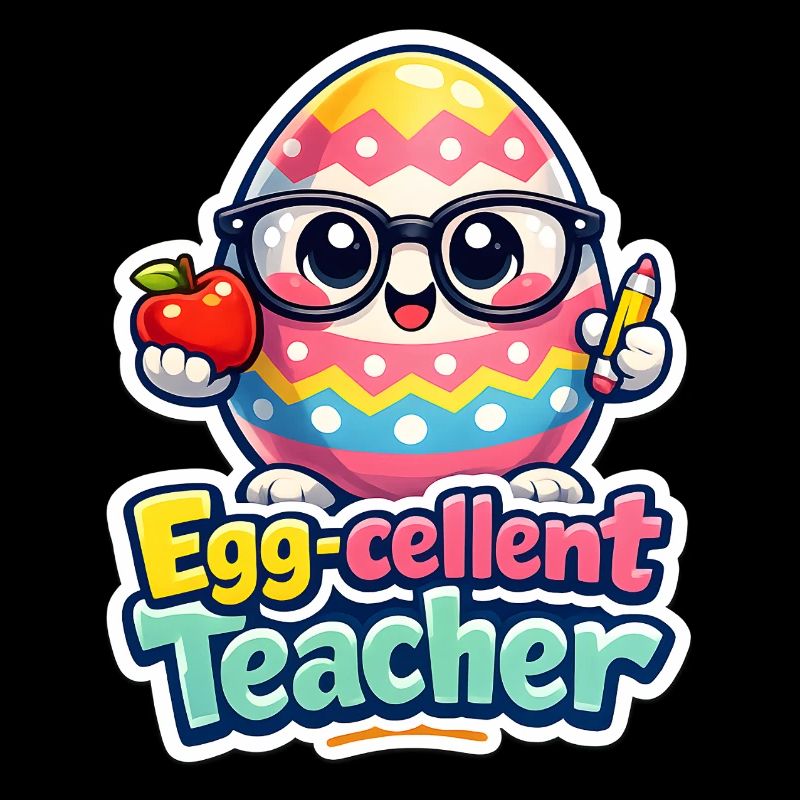 Egg Cellent Enseignant Œuf de Pâques