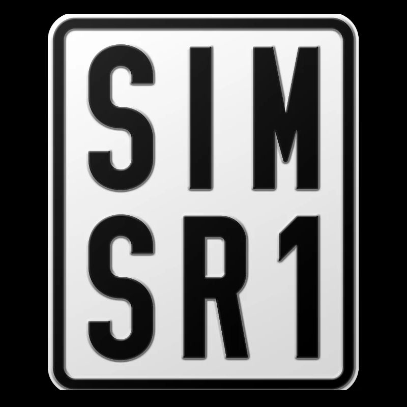 Simson SR1 Moped License Plate