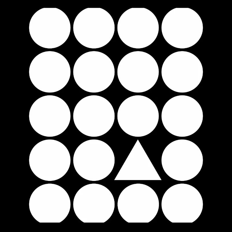 Geometric Grid Triangle Accent