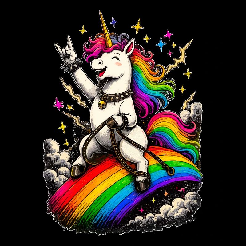 Rockendes Einhorn