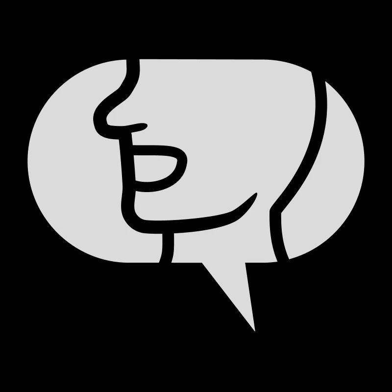 Icône Communiquer bulle de dialogue