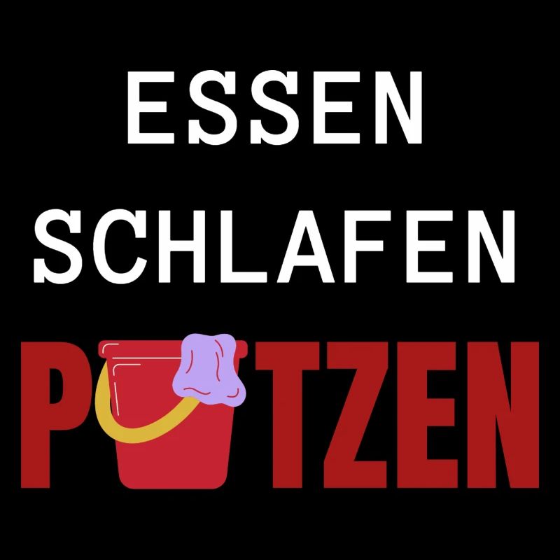 ESSEN SCHLAFEN PUTZEN