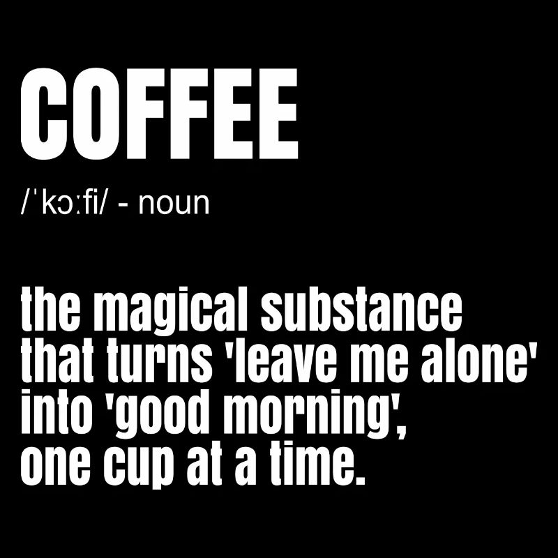 Drôle de dicton de café