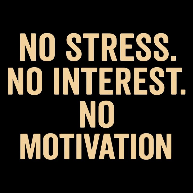 Pas de stress, pas de motivation