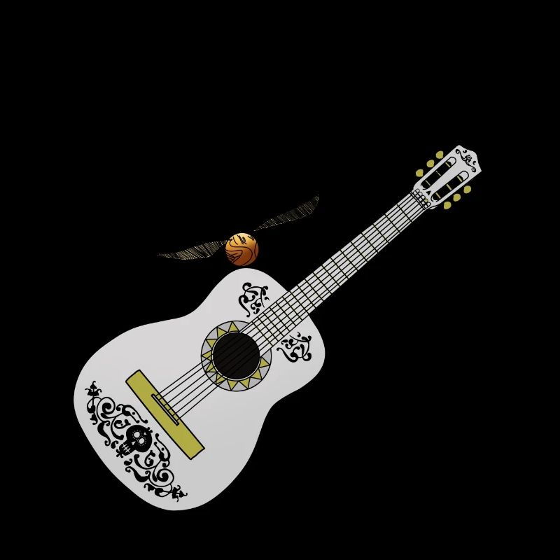 Idée cadeau de guitare blanche élégante et cool