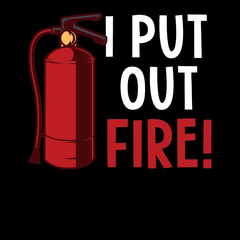 Firefighters fire extinguishers