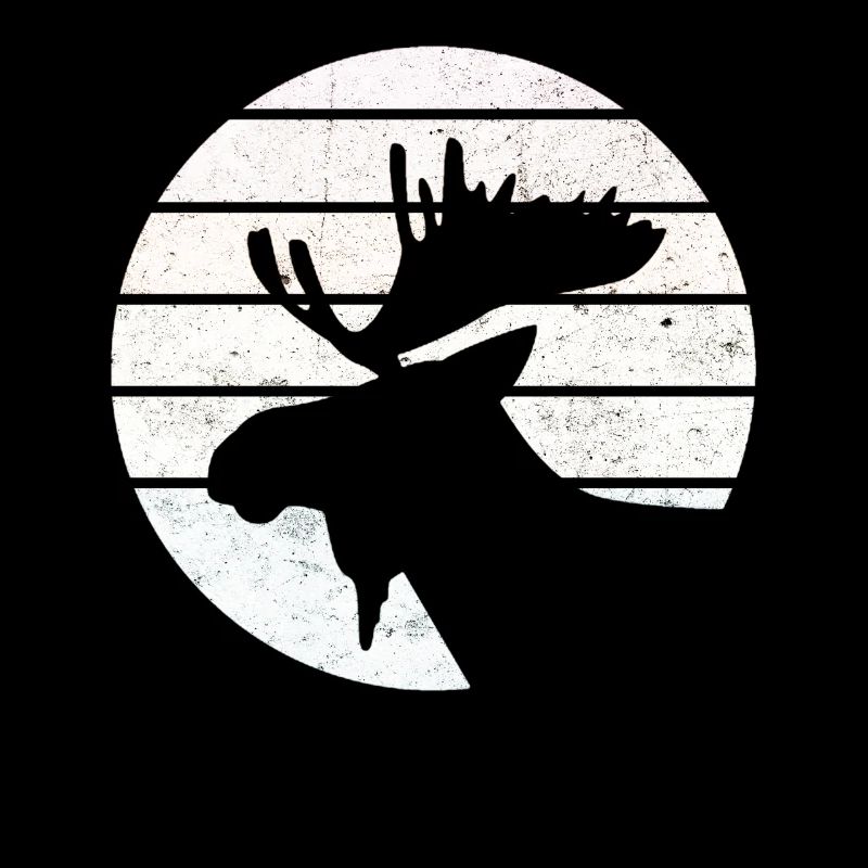 Moose, Scandinavia, Vintage, Norway Gift