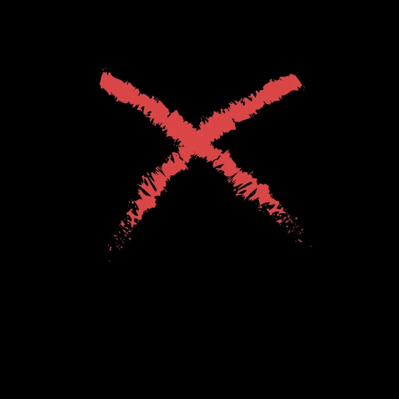 Red X - t-shirt design