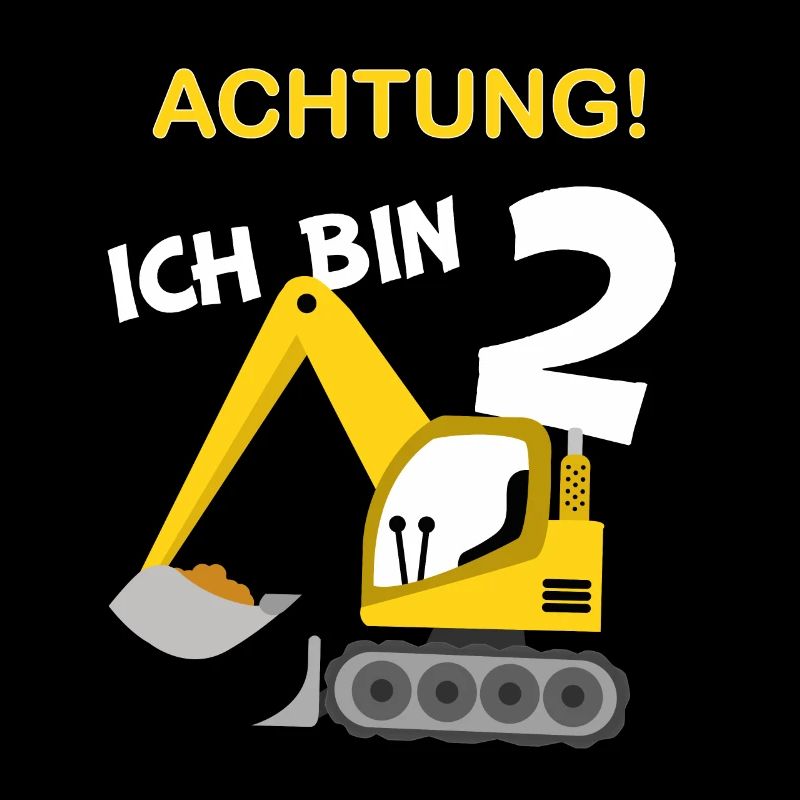 Kinder 2 Geburtstag Bagger 2 Jahre Jungs Geschenk