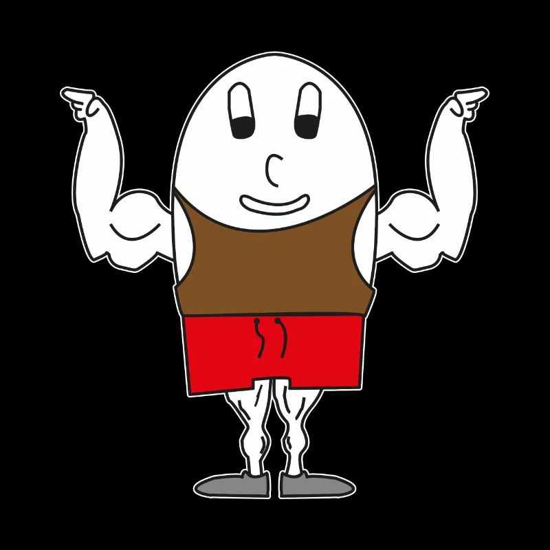 Egg muscle man