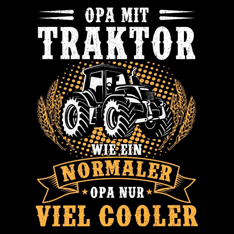 Opa Mit Traktor Landwirt Bauer Geschenk