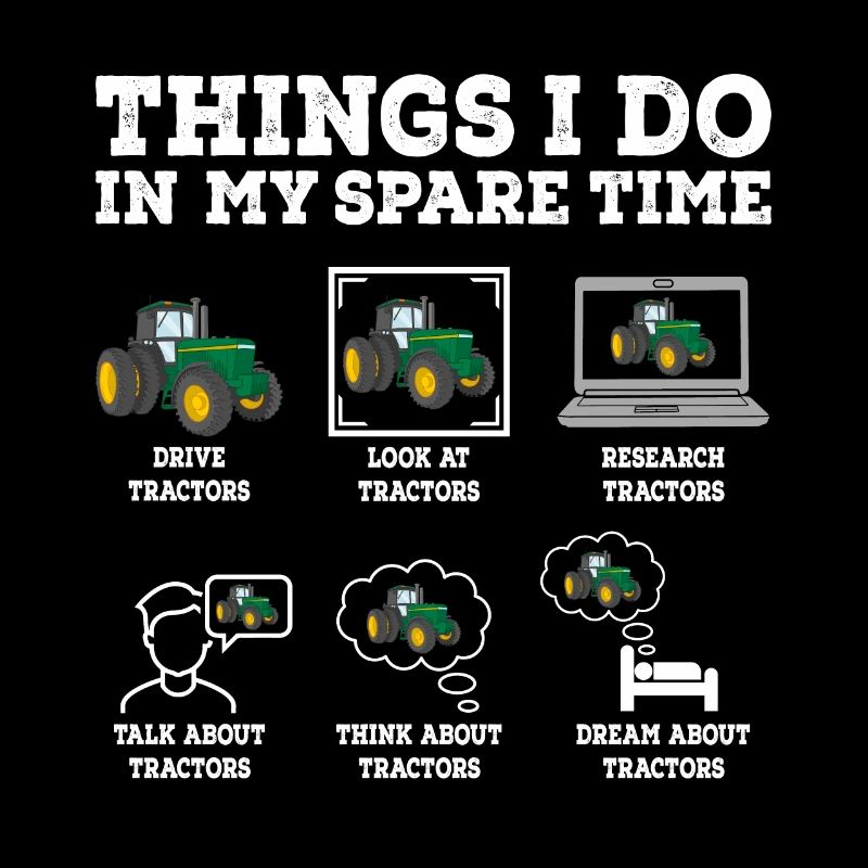 Tractor funny saying gift idea