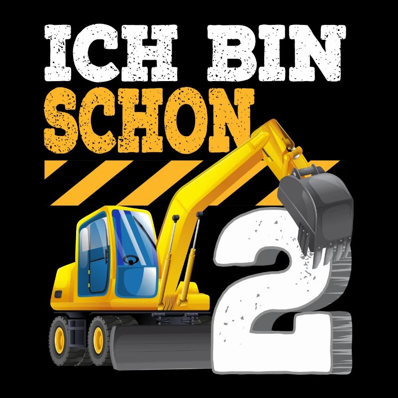 2. Geburtstag Bagger 2 Jahre Junge