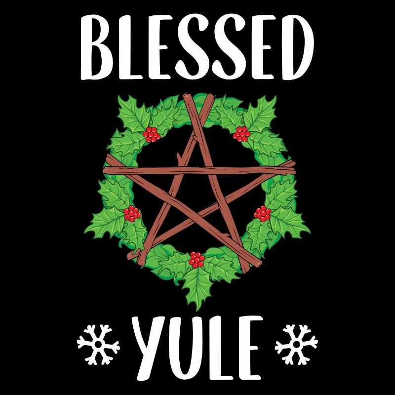 Conception du solstice d'hiver païen béni de Yule