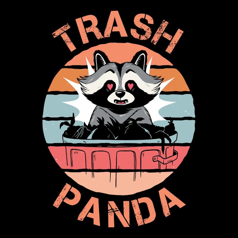 Lustiger Waschbär-Müll-Panda-Geschenk-Waschbär