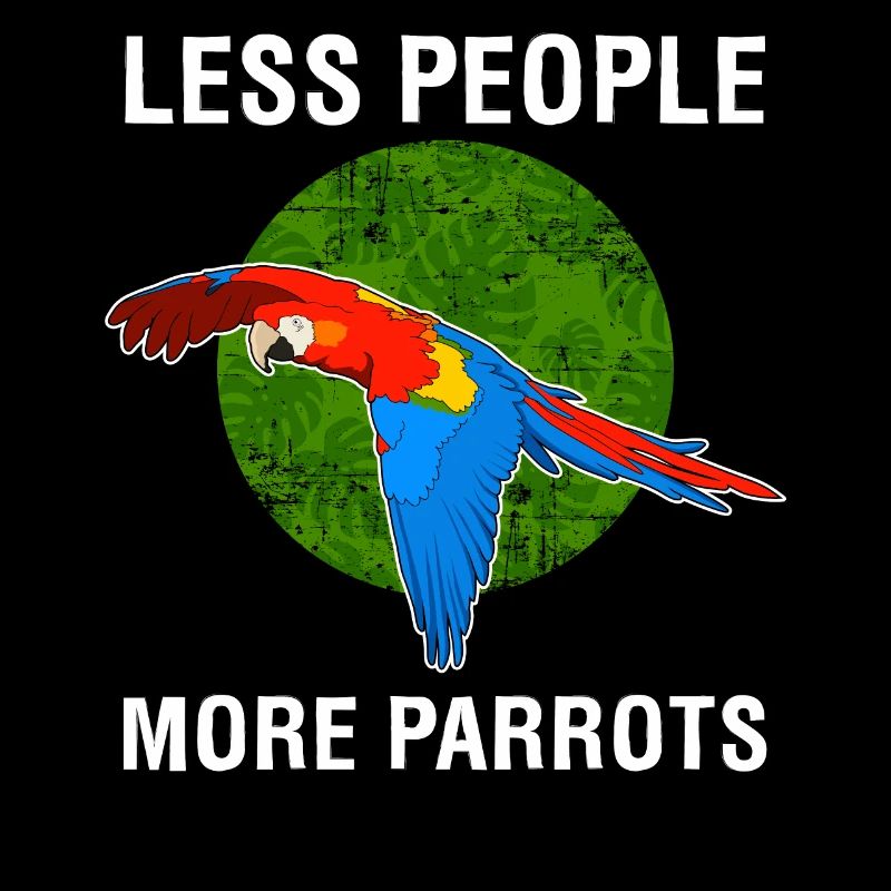 Moins de gens Plus de perroquets Ara écarlate produit