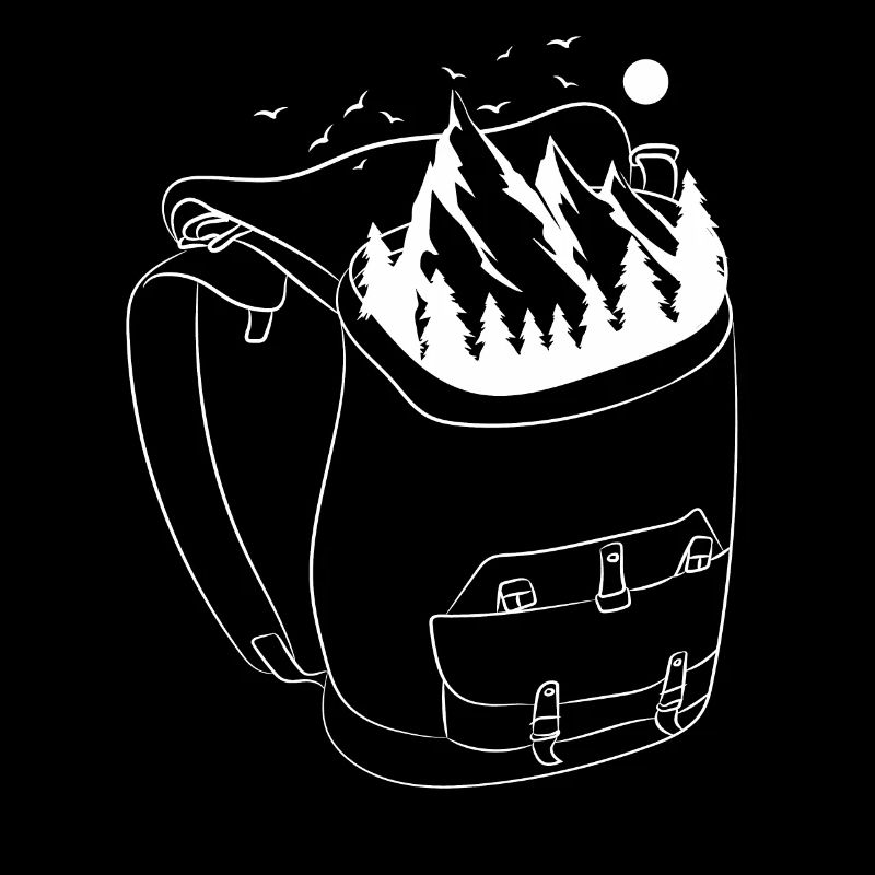 Hiker Landscape Backpack Hiking