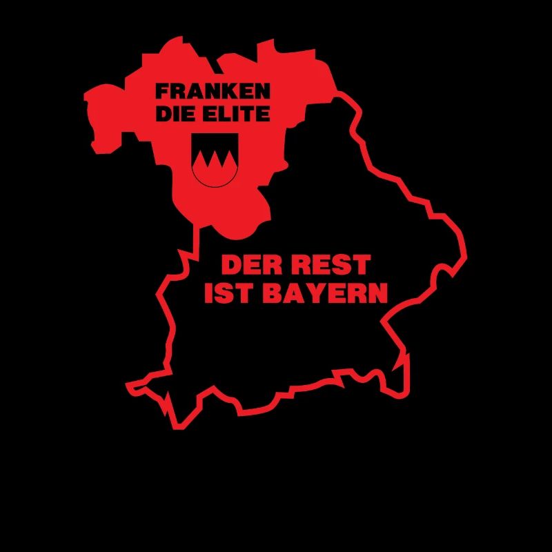 Franken die Elite Geschenk Dialekt Design