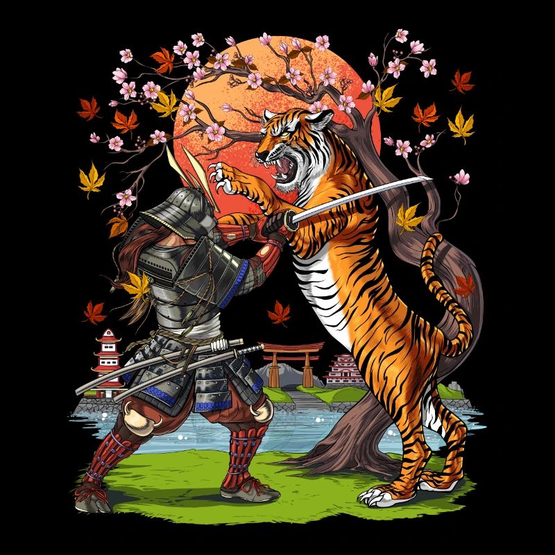 Japanischer Samurai Tiger