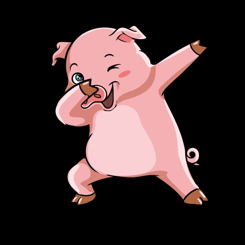 Dabbing Schwein Sieger Sau