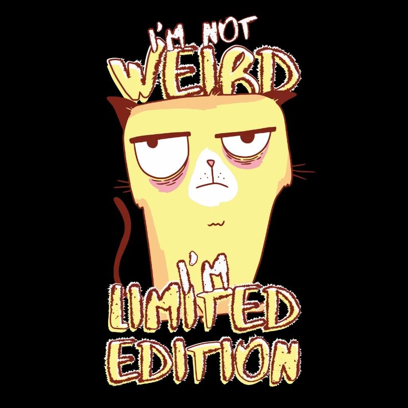 Genervte Cartoon Katze - Limited Edition - Spruch