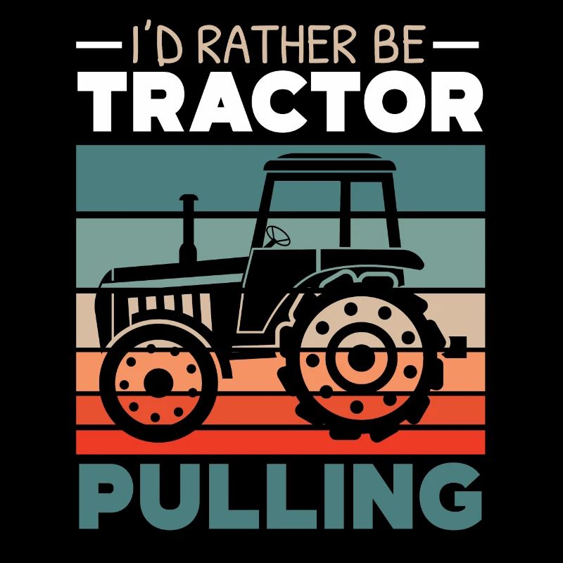 Ich würde lieber einen Traktor ziehen Bauernhof Ba