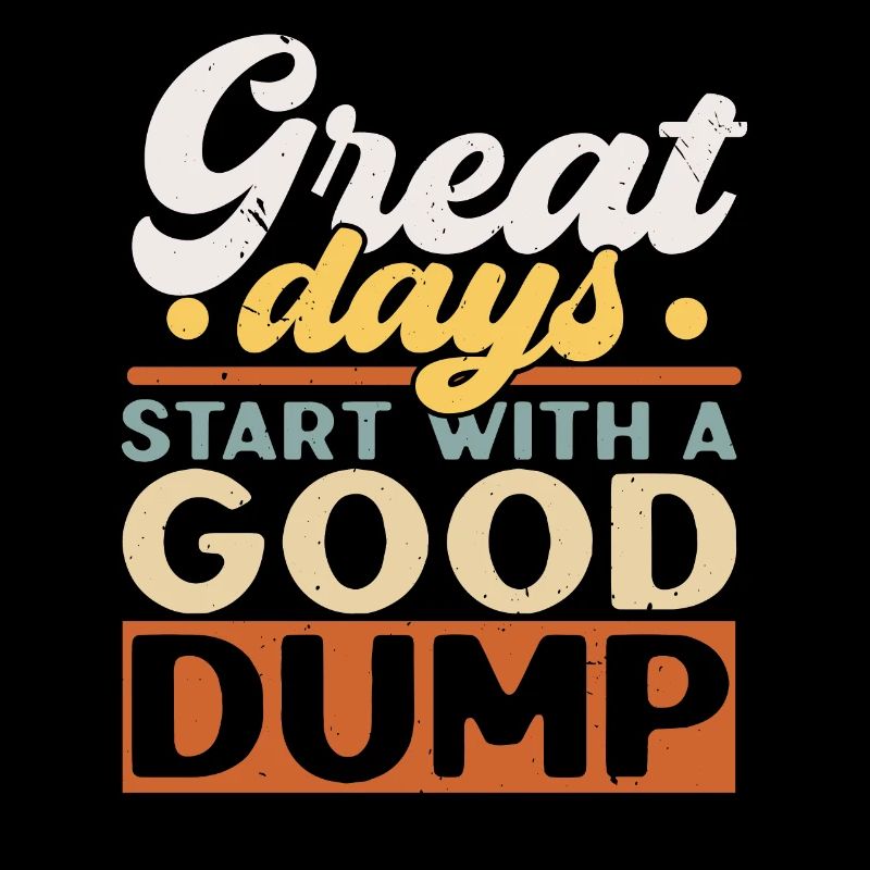 Große Tage beginnen mit einer guten Müllhalde Müll