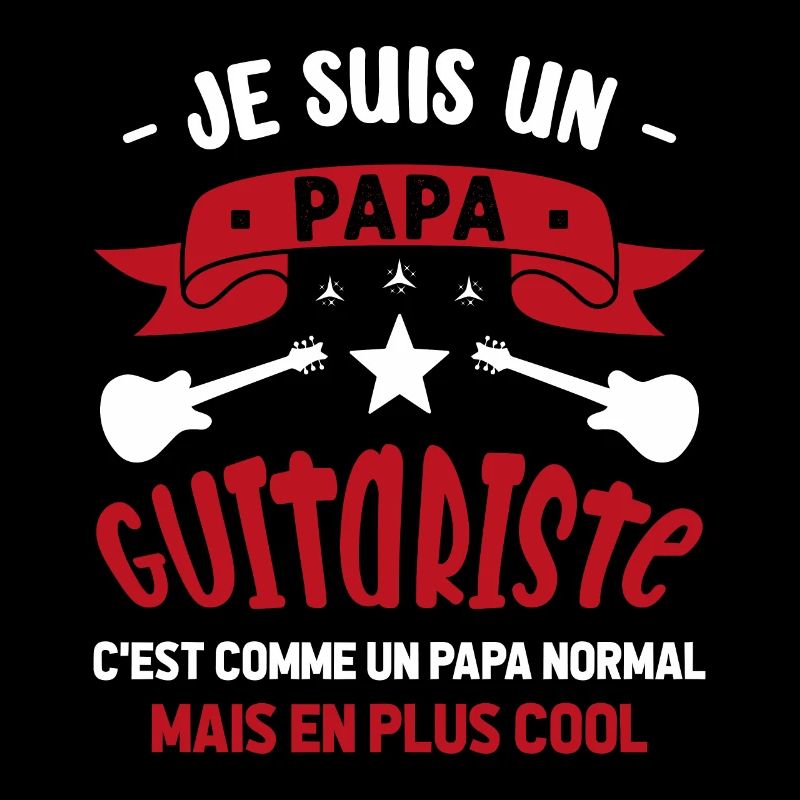 Papa Guitariste Idée Originale Fêtes des Pères