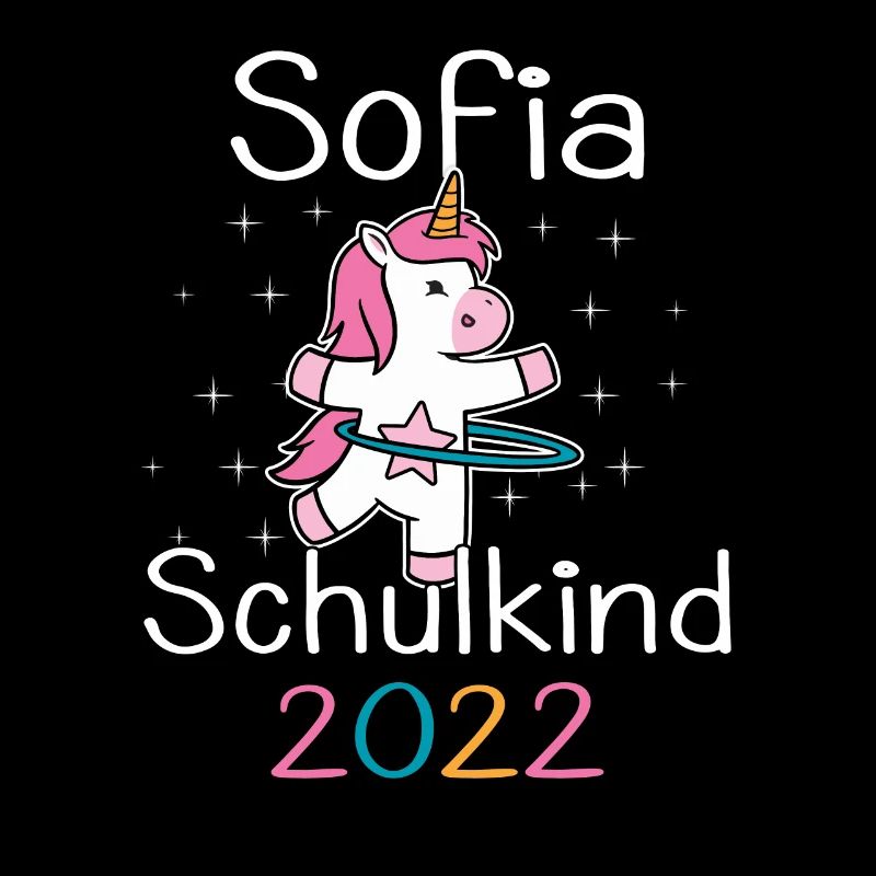 Einschulung 2022 Sofia Einhorn Erstklässler 2022